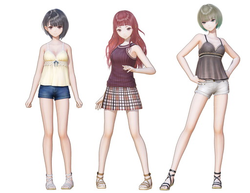 画像ギャラリー No.002のサムネイル画像 / 「BLUE REFLECTION」DLC第2弾が配信開始。夏コーデとバスタオル