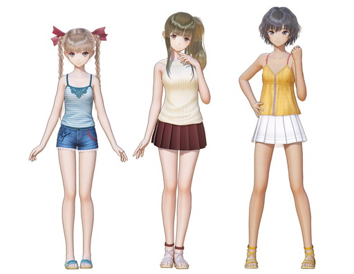 画像ギャラリー No.003のサムネイル画像 / 「BLUE REFLECTION」DLC第2弾が配信開始。夏コーデとバスタオル