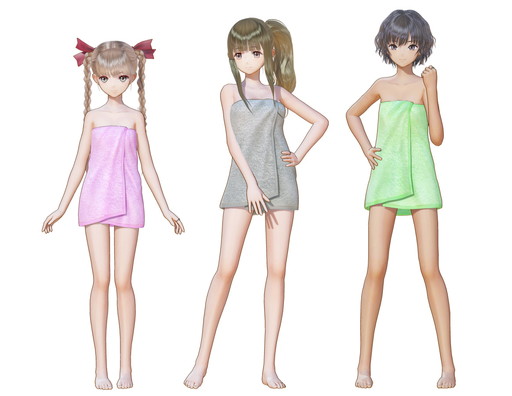 画像ギャラリー No.013のサムネイル画像 / 「BLUE REFLECTION」DLC第2弾が配信開始。夏コーデとバスタオル