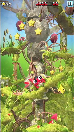 画像ギャラリー No.001のサムネイル画像 / 螺旋ステージをぐるぐる登る。iOS向けアクションゲーム「Mr.クラブ2」を紹介する「(ほぼ)日刊スマホゲーム通信」第1220回