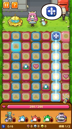 画像ギャラリー No.002のサムネイル画像 / ブロックをなぞってつなげて敵を攻撃！　パズルゲーム「にこにこ侵略パズル ピタッチ！」を紹介する「（ほぼ）日刊スマホゲーム通信」第1402回