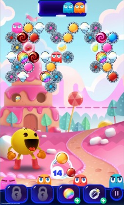 画像ギャラリー No.002のサムネイル画像 / パックマンの新作スマホアプリ「PAC-MAN Pop!」が配信中。ゲーム内通貨“PACコイン”をもらえるキャンペーンは9月3日まで実施