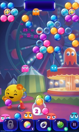 画像ギャラリー No.004のサムネイル画像 / パックマンの新作スマホアプリ「PAC-MAN Pop!」が配信中。ゲーム内通貨“PACコイン”をもらえるキャンペーンは9月3日まで実施