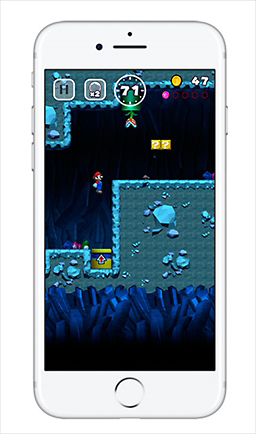 画像ギャラリー No.002のサムネイル画像 / 任天堂のスマホアクション「スーパーマリオ ラン」プレイレポート。シンプルなタップ操作の中に，マリオシリーズの手応えをしっかり感じられる作品に