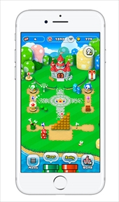 画像ギャラリー No.009のサムネイル画像 / 任天堂のスマホアクション「スーパーマリオ ラン」プレイレポート。シンプルなタップ操作の中に，マリオシリーズの手応えをしっかり感じられる作品に