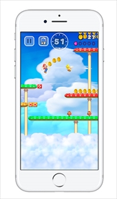 画像ギャラリー No.021のサムネイル画像 / 任天堂のスマホアクション「スーパーマリオ ラン」プレイレポート。シンプルなタップ操作の中に，マリオシリーズの手応えをしっかり感じられる作品に