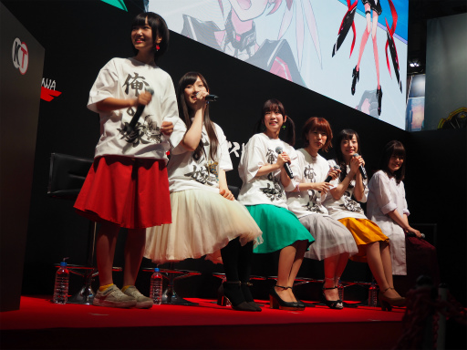 画像ギャラリー No.003のサムネイル画像 / ［TGS 2017］領火のグッズ化も検討します。「拡張少女系トライナリー」土屋 暁氏とキャスト6名が登壇したスペシャルステージの模様を紹介