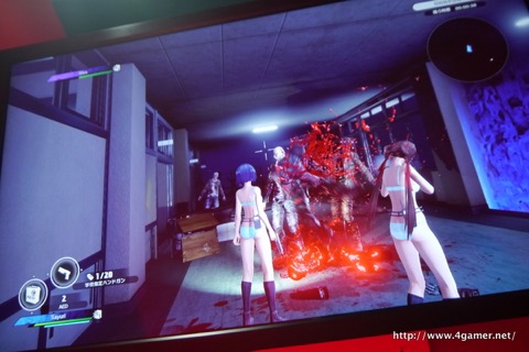 画像ギャラリー No.008のサムネイル画像 / ［TGS 2016］巨大女子高生を下から見上げながらゲームをプレイさせるという新発想。「スクールガールゾンビハンター」のプレイレポートをお届け