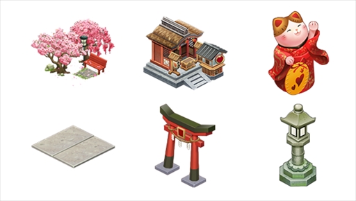 画像ギャラリー No.002のサムネイル画像 / 「恋する胸キュン牧場」,「秋の桜まつり」開催。デコセットに「秋の庭」が新登場