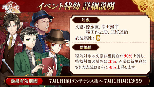 画像ギャラリー No.002のサムネイル画像 / 「文豪とアルケミスト」,調査任務“館長のとある回顧談”を開催中