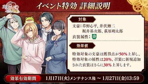 画像ギャラリー No.003のサムネイル画像 / 「文豪とアルケミスト」，イベント“調査任務「梶井基次郎ノ作品ヲ浄化セヨ　前編」”開催中