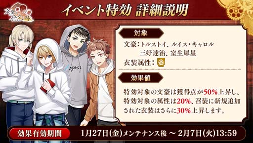 画像ギャラリー No.002のサムネイル画像 / 「文豪とアルケミスト」,イベント“調査任務「梶井基次郎ノ作品ヲ浄化セヨ 後編」”開催中