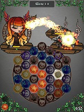画像ギャラリー No.020のサムネイル画像 / マッチスリー系のパズルとRPGを組み合わせたスマホ向けアプリ「グリフクエスト・クロニクル」が7月20日に配信