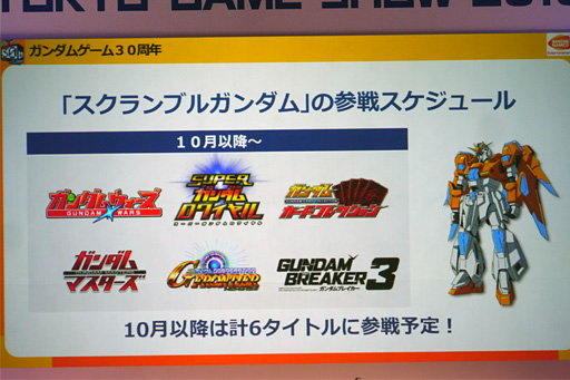 画像ギャラリー No.014のサムネイル画像 / ［TGS2016］「GUNDAM VERSUS」のクローズドαテスト実施などが明らかとなった「ガンダムゲーム30周年スペシャルステージ」