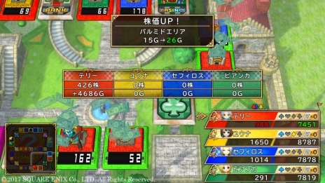 画像ギャラリー No.019のサムネイル画像 / 「いただきストリート DQ&FF 30th ANNIVERSARY」本作で重要となる“お金の稼ぎ方”を紹介。初登場となるリッカやミンフィリアなどの情報も