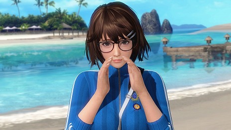 画像ギャラリー No.006のサムネイル画像 / 「DEAD OR ALIVE Xtreme Venus Vacation」，新キャラクター つくし（CV：指出毬亜）が登場。美少女目当てに島にやってきた自称陰キャ女神
