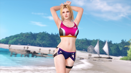 画像ギャラリー No.011のサムネイル画像 / 「DOAXVV」,れいかの新SSR水着「カット・ザ・ウインド」が登場。最大60連の無料ガチャが回せる「女神の筋トレキャンペーン」も