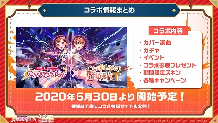 画像ギャラリー No.002のサムネイル画像 / 「バンドリ！ガルパ」，「とある科学の超電磁砲 T」コラボが開催予定
