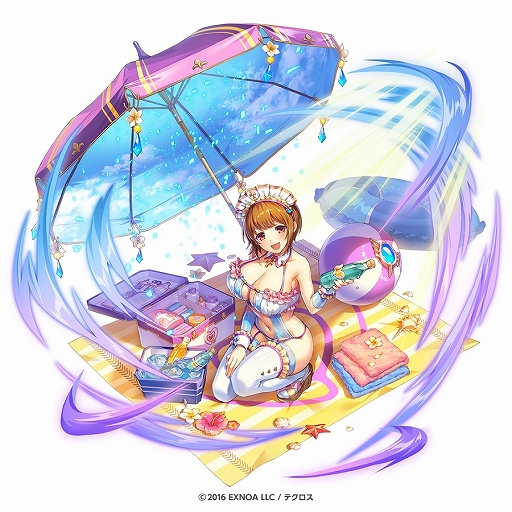 画像ギャラリー No.004のサムネイル画像 / 「神姫PROJECT A」,期間限定でサタンとニケが水着姿で登場。イベント限定水着神姫が手に入るレイドイベントも開催中
