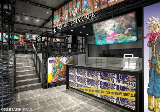 画像ギャラリー No.001のサムネイル画像 / 「SQUARE ENIX CAFE」，内装を「DQMJ3 プロフェッショナル」テーマにチェンジ。限定メニューも登場