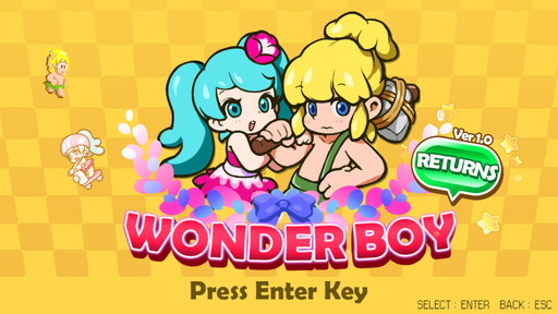 画像ギャラリー No.001のサムネイル画像 / ドット絵のワンダーボーイが「WONDER BOY RETURNS」に登場。弾幕STG「Starry Nights : Helix」のリリースも