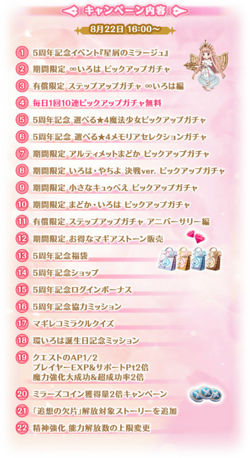 画像ギャラリー No.002のサムネイル画像 / 「マギアレコード」，5周年記念キャンペーンを8月22日16：00より開催