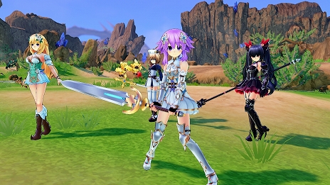 画像ギャラリー No.004のサムネイル画像 / 「四女神オンライン CYBER DIMENSION NEPTUNE」ゲームの流れや主題歌，BGM情報が公開。最新PV「四女神オンラインの世界へ！」も