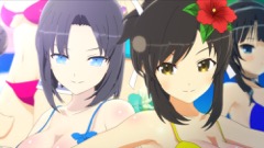画像ギャラリー No.005のサムネイル画像 / 「閃乱カグラ PEACH BEACH SPLASH」，主題歌も聴けるオープニングアニメが公開。Vita版「ESTIVAL VERSUS」廉価版は11月17日に発売