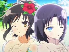 「閃乱カグラ PEACH BEACH SPLASH」，飛鳥と雪泉が爆乳ウォーターバトルを紹介するPV第1弾が本日公開。禁断のフィニッシュ技も