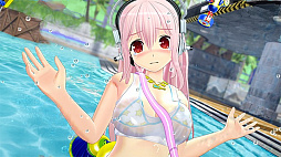 画像ギャラリー No.004のサムネイル画像 / 「閃乱カグラ PEACH BEACH SPLASH」，コラボキャラクター「すーぱーそに子」のDLCが本日配信