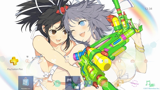 画像ギャラリー No.001のサムネイル画像 / 「閃乱カグラ PEACH BEACH SPLASH」出荷本数10万突破を祈念したPS4テーマを配布