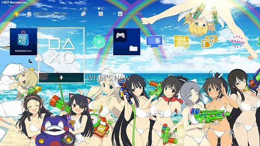 画像ギャラリー No.002のサムネイル画像 / 「閃乱カグラ PEACH BEACH SPLASH」出荷本数10万突破を祈念したPS4テーマを配布