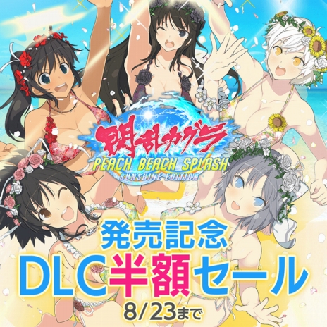 画像ギャラリー No.006のサムネイル画像 / 「閃乱カグラ PEACH BEACH SPLASH」の価格改定版「SUNSHINE EDITION」が発売。パッケージは新規イラスト，水着5種の特典コード付き