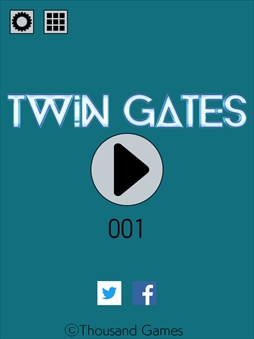 画像ギャラリー No.002のサムネイル画像 / 反射神経の限界に挑戦するゲーム「TWIN GATES」,iOS/Androidアプリで配信開始