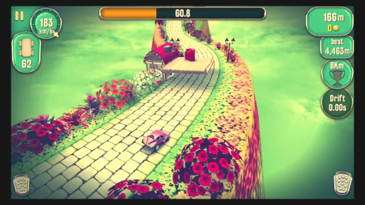 画像ギャラリー No.001のサムネイル画像 / アクセルとブレーキだけで試される運転テクニック。ドライブゲーム「Vertigo Racing」を紹介する「（ほぼ）日刊スマホゲーム通信」第1250回