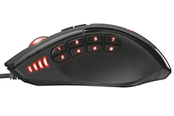 画像ギャラリー No.004のサムネイル画像 / 8個の左サイドボタンを備えたMMO向けマウス「GXT 164 Sikanda」が8月11日に発売。Trust Gaming製