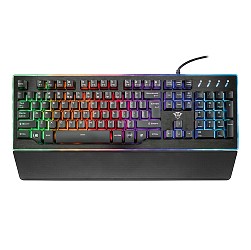 画像ギャラリー No.002のサムネイル画像 / セミメカニカルキースイッチ採用を謳うTrust Gaming製のゲーマー向けキーボードが発売。ストリーマー向けマイクも