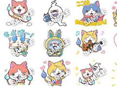 デフォルメされた姿が可愛らしい。レベルファイブ，新作LINEスタンプ「妖怪ウォッチ ゆるかわアニメスタンプ」の配信を本日開始