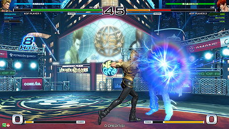 画像ギャラリー No.005のサムネイル画像 / 店舗間対戦に対応した「NESiCAxLive2」は6月29日に稼働開始。第1弾タイトルは「THE KING OF FIGHTERS XIV Arcade Ver.」