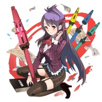 画像ギャラリー No.004のサムネイル画像 / 「のすたるじっくガールズ」黒板消しちゃん，サインペンちゃん，しかけ絵本ちゃんがNPパックに登場