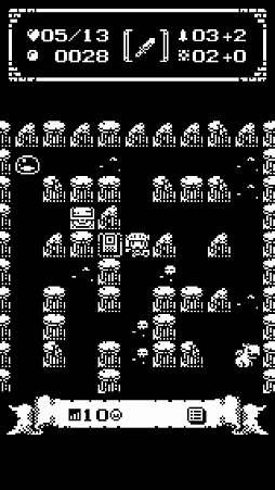 画像ギャラリー No.014のサムネイル画像 / 地下50階からなるダンジョンを攻略せよ。スマホ向けローグライク風ゲーム「1ビットローグ」を紹介する「(ほぼ)日刊スマホゲーム通信」第1279回