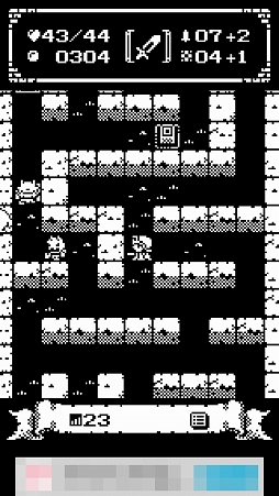 画像ギャラリー No.015のサムネイル画像 / 地下50階からなるダンジョンを攻略せよ。スマホ向けローグライク風ゲーム「1ビットローグ」を紹介する「(ほぼ)日刊スマホゲーム通信」第1279回