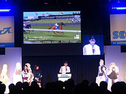 画像ギャラリー No.008のサムネイル画像 / 滑舌に自信なしのタレントがスタポケの実況に挑戦！　諸見里大介さん，重盛さとみさん，ガリットチュウ熊谷さんらも登場した「StarHorsePocket」ステージをレポート