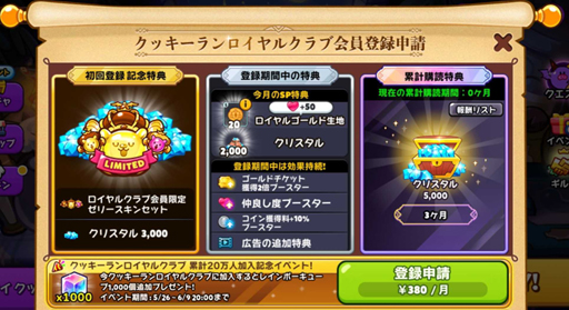 画像ギャラリー No.001のサムネイル画像 / 「クッキーラン:オーブンブレイク」,クッキーランロイヤルクラブの累計加入者が20万人を突破