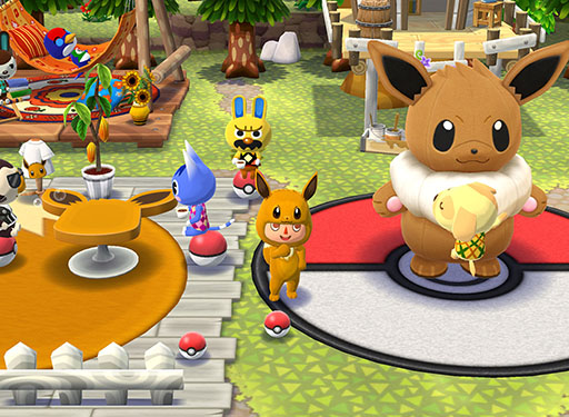 画像ギャラリー No.009のサムネイル画像 / 「どうぶつの森 ポケットキャンプ」がポケモンの「イーブイ」とコラボ。モンスターボールを集めて特別なアイテムを入手しよう