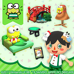 画像ギャラリー No.001のサムネイル画像 / 「ポケ森」でサンリオキャラクターズコレクション第3弾が開催中。リトルツインスターズとけろけろけろっぴをモチーフにしたアイテムが登場