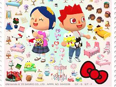 「どうぶつの森 ポケットキャンプ」にサンリオコラボが再登場。キティちゃんとおそろいのリボンなど，かわいいアイテムを集めたい
