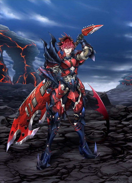 画像ギャラリー No.003のサムネイル画像 / 「モンスターハンターダブルクロス」，「SHOW BY ROCK!!」コラボ武器の“レッドトマホーク”が公開。クロウの描き下ろしイラストも