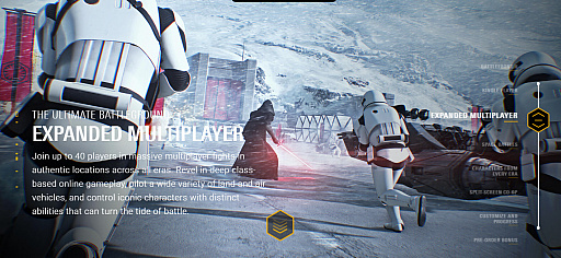 画像ギャラリー No.006のサムネイル画像 / いよいよ姿を現した「Star Wars バトルフロント II」。キャンペーン,スペースバトル,そして対戦向けプログレッションシステムにも期待