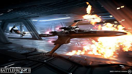 画像ギャラリー No.002のサムネイル画像 / ［gamescom］ミレニアム・ファルコンやスレイブIが激突する「STAR WARS バトルフロント II」の宇宙戦をプレイムービーで紹介